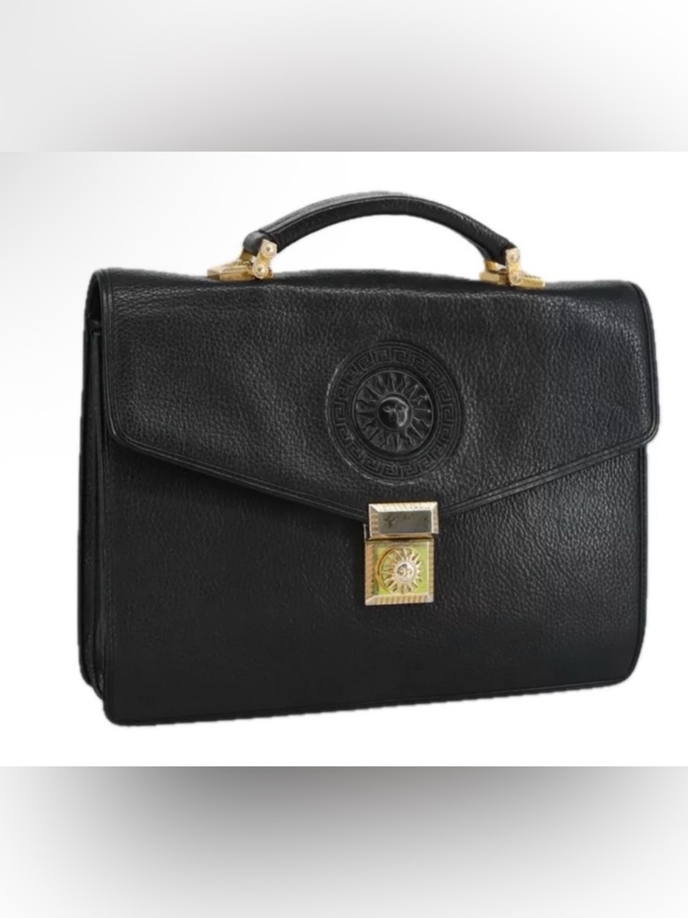 Authentic Versace Leather Bag- Preowned -As Is